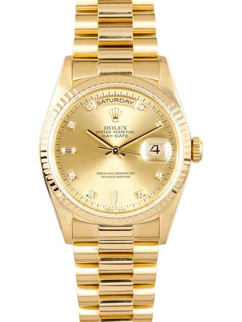 rolex day-date president 118238 36mm champagne index|Rolex 118238 day date.